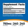 Nutricost GABA 750 mg (240 Capsule)