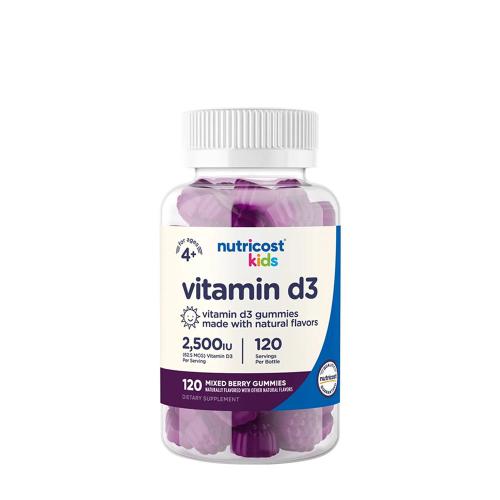 Nutricost Kids Vitamin D3 Gummies (120 Jeleuri, Mix Fructe de Pădure)