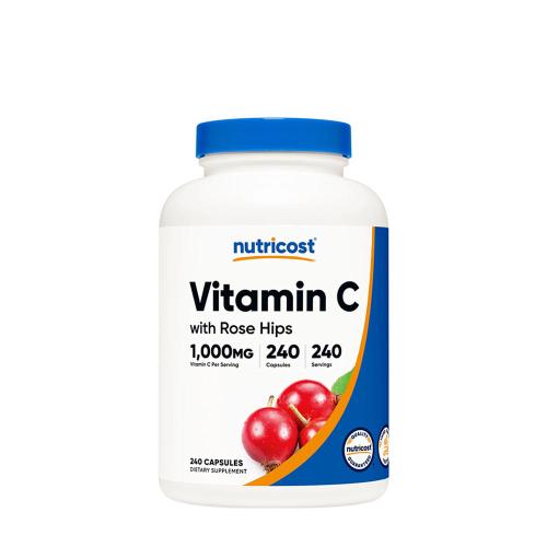 Nutricost Vitamin C with Rose Hips Capsules (240 Capsule)