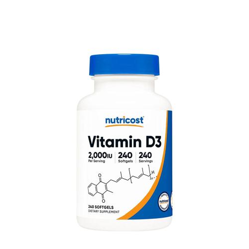 Nutricost Vitamin D3 2,000 IU (240 Capsule moi)