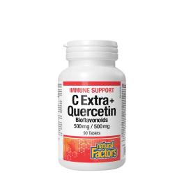   Natural Factors C Extra + Quercetin Bioflavonoids 500 mg / 500 mg (90 Comprimate)