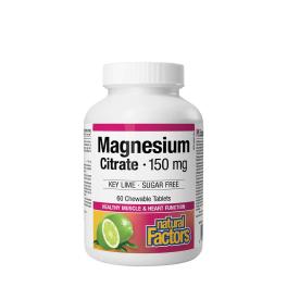   Natural Factors Magnesium Citrate 150 mg (60 Comprimate masticabile, Lime)