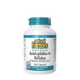   Natural Factors Acidophilus & Bifidus Double Strength (180 Capsule)
