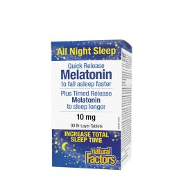   Natural Factors Melatonin Quick Release Plus Timed Release 10 mg (90 Comprimate)