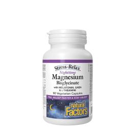  Natural Factors Stress-Relax Nighttime Magnesium Bisglycinate (90 Capsule)