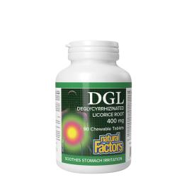   Natural Factors DGL Deglycyrrhizinated Licorice Root 400 mg (90 Comprimate masticabile)