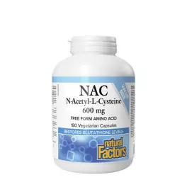   Natural Factors N-Acetyl-L-Cysteine Amino Acid (NAC) 600 mg (180 Capsule Vegetale)