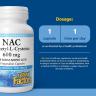 Natural Factors N-Acetyl-L-Cysteine Amino Acid (NAC) 600 mg (180 Capsule Vegetale)