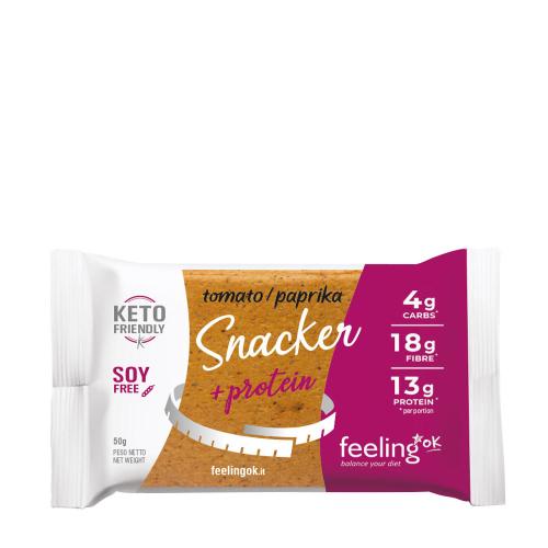 FeelingOK High Protein+Fiber Snacker  (50 g, Roșii și ardei)