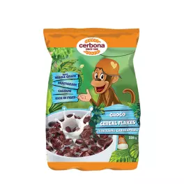 Cerbona Fulgi din cereale cu ciocolată cu calciu (225 g)