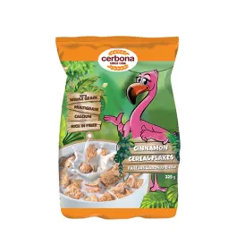 Cerbona Fulgi din cereale cu scortisoara cu calciu (225 g)