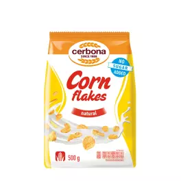 Cerbona Fulgi de porumb cu fără zahăr adăugat (500 g)