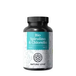 Nature Love Organic Spirulina & Chlorella (360 Comprimate)