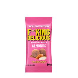   ALLNUTRITION Fitking Delicious Almonds (90 g, Ciocolată cu lapte și albă cu aromă de tiramisu)