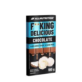   ALLNUTRITION Fitking Delicious Chocolate (100 g, Ciocolată cu lapte cu cocos)