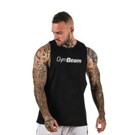 GymBeam Cut Off Tank (XXL, Negru)