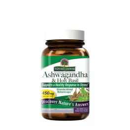   Nature's Answer Ashwagandha & Holy Basil (60 Capsule Vegetale)