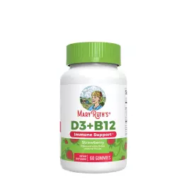 MaryRuth's D3 + B12 Gummies (60 Jeleuri, Căpșuni)