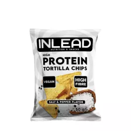   INLEAD Nutrition High Protein Tortilla Chips (50 g, Sare și piper)