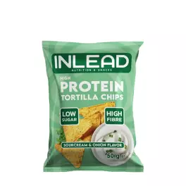   INLEAD Nutrition High Protein Tortilla Chips (50 g, Smântână și ceapă)