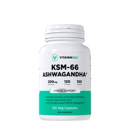   Vitamin360 KSM-66 Ashwagandha® 200 mg – Supliment alimentar premium cu ashwagandha (120 Capsule Vegetale)
